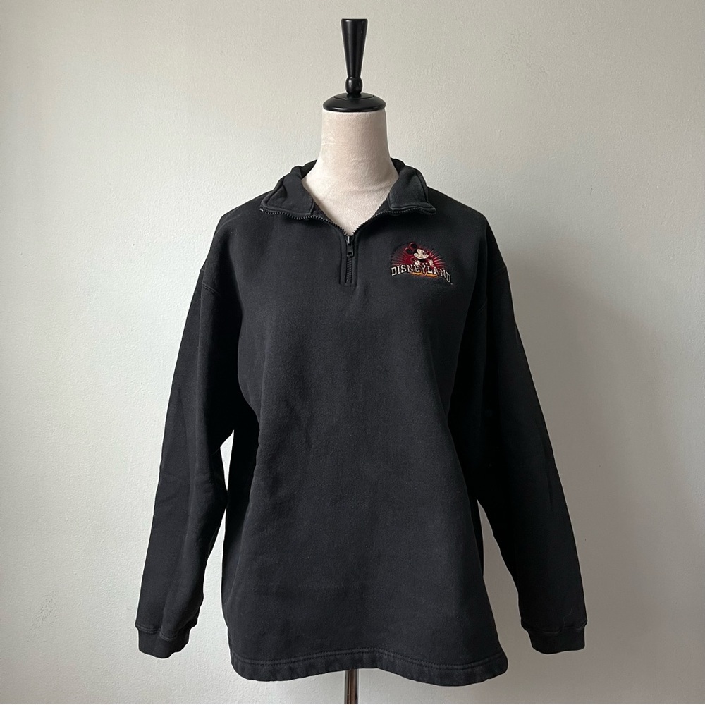 Vintage 90s Men’s Disneyland Resort 1/4 Zip Pullover Sweatshirt